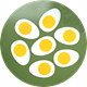 Pot Mat Eggs Green