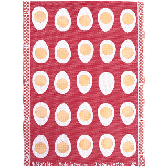 Towel Egg Small Red Pink
