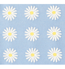 Fabric 145cm Daisy Small Light-blue