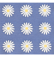 Fabric 145cm Daisy Small Blue