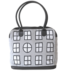 Handbag Windows Gray