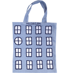 Tote bag Small Windows Light-blue