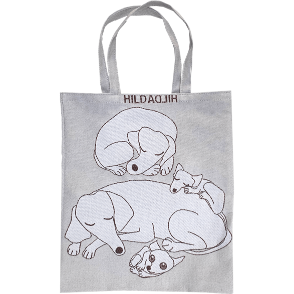 Tote bag Small Dogs Grey
