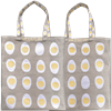 Tote bag Small Egg Linen-grey