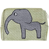 Kulturbeutel 12cm Elefant Grün