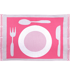 Table mat Plate Pink