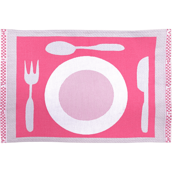 Table mat Plate Pink