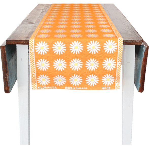 Tischläufer 35x150cm Wiesen-Margerite Orange