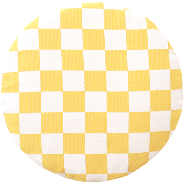Seat cushion Checkered Yellow