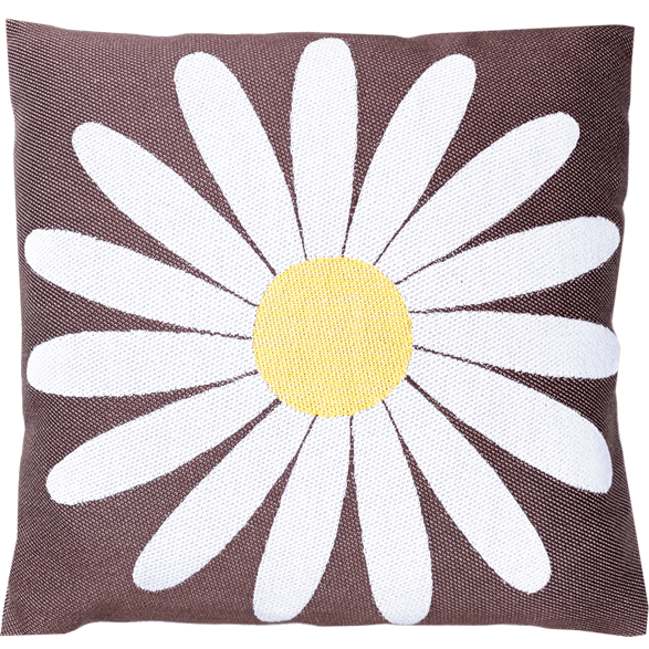 Cushion cover 30x30 Daisy Brown