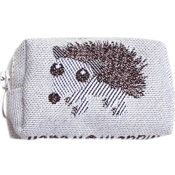 Toilet bag 8cm Hedgehog White