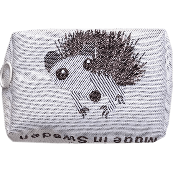 Toilet bag 12cm Hedgehog White