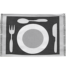 Table mat Plate Black