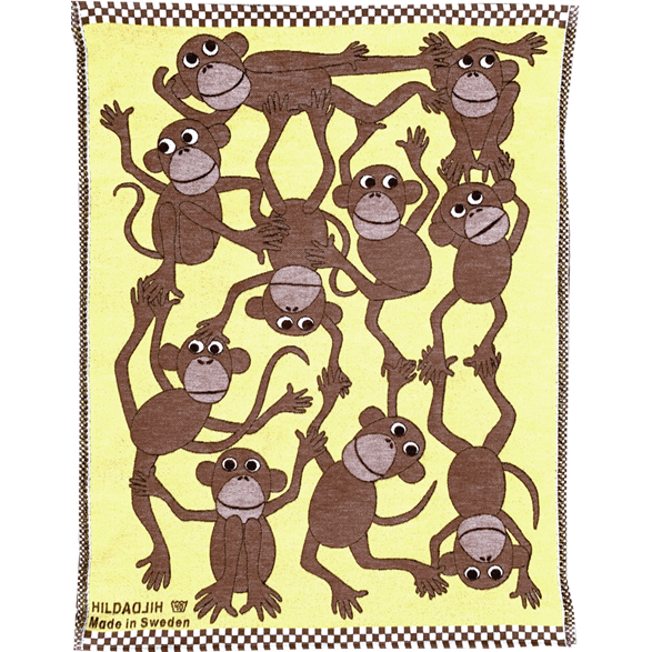Baby Blanket Monkey Yellow
