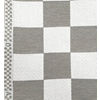 Tissu 45cm Carreaux Gris/Blanc
