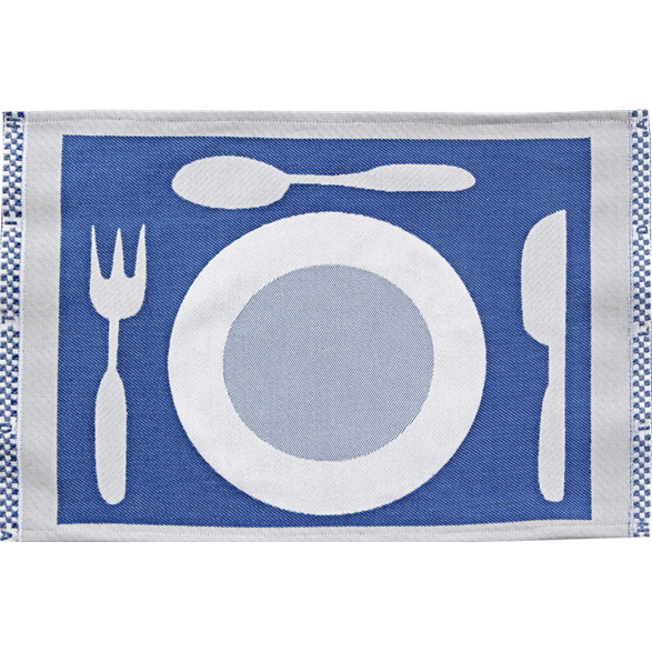 Table mat Plate Blue
