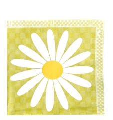 Paper Napkins Daisy Lime