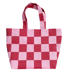 Beach bag Check Pink/Red