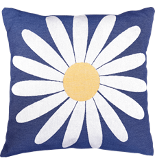 Cushion cover 45x45 Daisy Blue