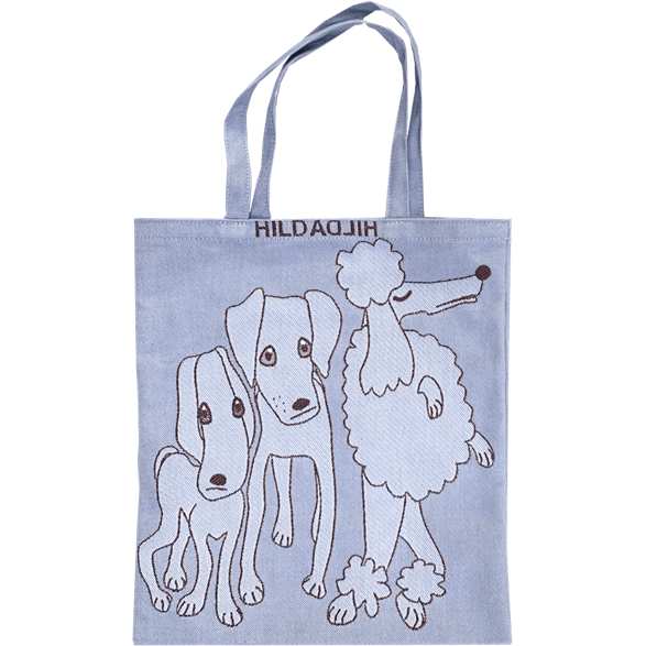 Tote bag Small Dogs Blue