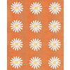 Fabric 35cm Daisy Orange