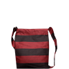 Messenger Bag Stripe Dark Red/Black