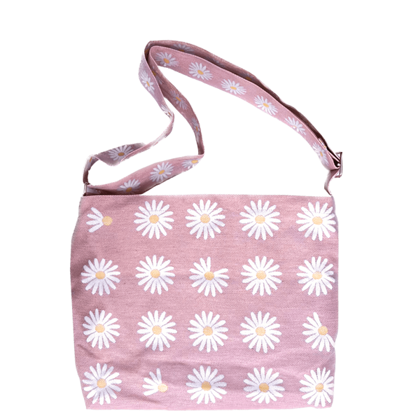 Sac Messager Marguerite Rose Clair