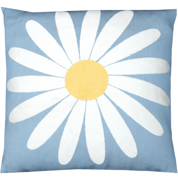Cushion cover 45x45 Daisy Light-blue