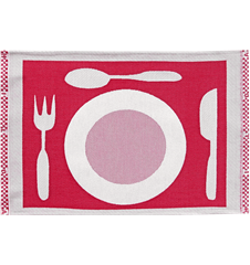 Set de Table Assiette Rouge