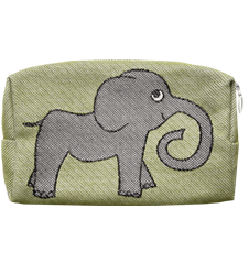 Pochette 18cm Éléphant Vert