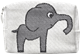 Pochette 12cm Éléphant Blanc