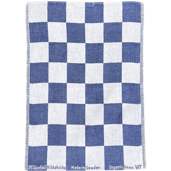 Kitchen towel Check Blue white
