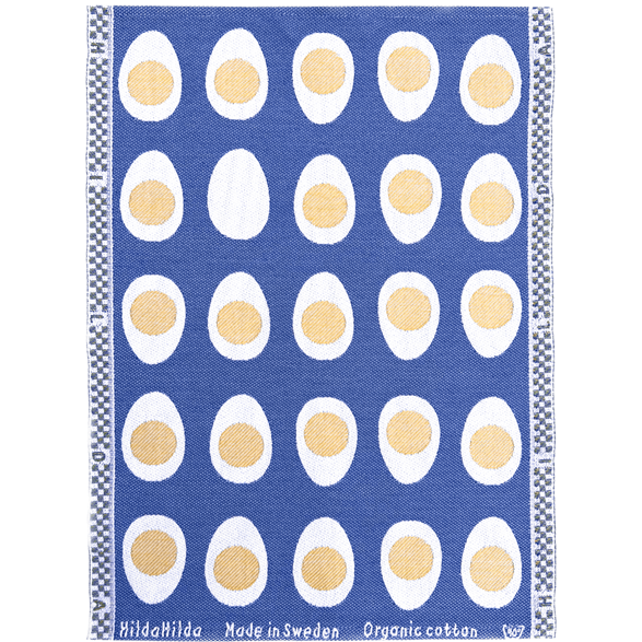 Handtuch Eier Klein Mittelblau