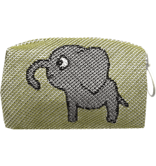 Toilet bag 8cm Elephant Green