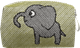 Pochette 8cm Elefant Vert
