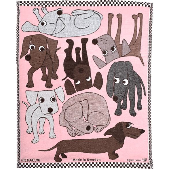 Baby Blanket Dogs Pink