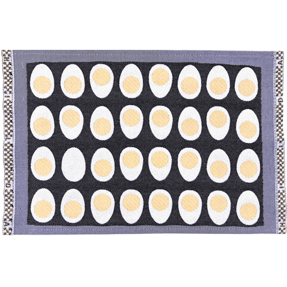 Table mat Eggs Black