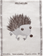Towel Hedgehog White