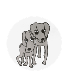 Coaster Dogs Grey
