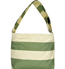 Messenger Bag Stripes Green